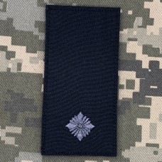 Погон Молодший лейтенант чорно-сірий