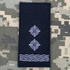 Погон Підполковник чорно-сірий