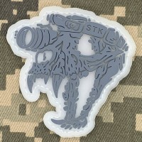 PVC патч STK Тигр сірий