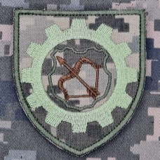 Купить Шеврон 518 окремий ремонтно-відновлювальний батальйон піксель в интернет-магазине Каптерка в Киеве и Украине