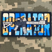 PVC патч Operator AR blue camo