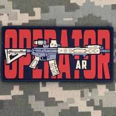 Купить PVC патч Operator AR RED в интернет-магазине Каптерка в Киеве и Украине