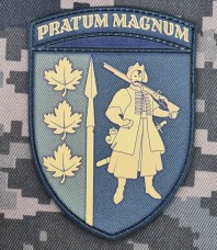 PVC шеврон Нарукавний знак 65 ОМБр олива