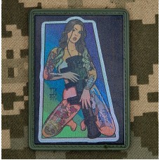 PVC нашивка Tactical Girl Tatoo ATGM