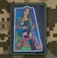 PVC нашивка Tactical Girl Tatoo ATGM