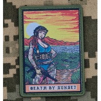 PVC нашивка Tactical Girl Tatoo Sunset