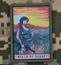 Купить PVC нашивка Tactical Girl Tatoo Sunset в интернет-магазине Каптерка в Киеве и Украине