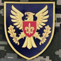 PVC шеврон 15 окрема бригада артилерійської розвідки чорний