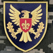 PVC шеврон 15 окрема бригада артилерійської розвідки чорний