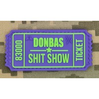 PVC патч DONBAS SHIT SHOW pink-green