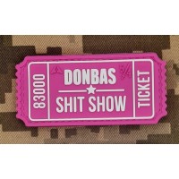 PVC патч DONBAS SHIT SHOW pink-white