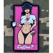 PVC патч Coffee? Pink