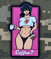 PVC патч Coffee? Pink