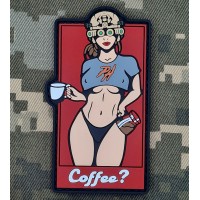 PVC патч Coffee? RED