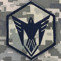 Нарукавний знак 9 ОББС піксель-чорний