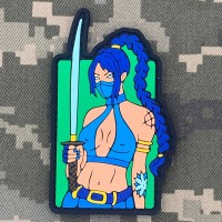 PVC патч Tactical Girl Зелена
