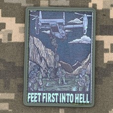 PVC нашивка Feet first into hell