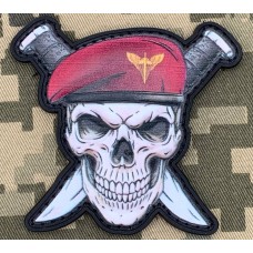 PVC патч Десантно-штурмові війська Череп в береті