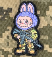 PVC патч Лабуба бузковий