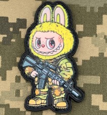 Купить PVC патч Лабуба жовта в интернет-магазине Каптерка в Киеве и Украине