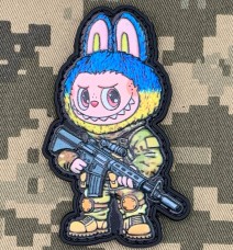 Купить PVC патч Лабуба жовто-блакитний в интернет-магазине Каптерка в Киеве и Украине