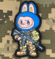 PVC патч Лабуба синя