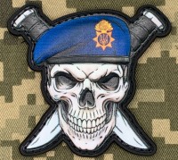 PVC патч Національна гвардія Череп в береті