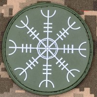 PVC патч Шолом жаху green люмінесцентний