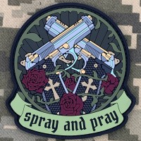 PVC патч Spray and pray
