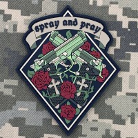 PVC патч Spray and pray ромб