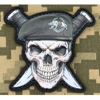 PVC патч ССО Череп в береті