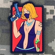 Купить PVC патч Tactical Girl Червона нова в интернет-магазине Каптерка в Киеве и Украине