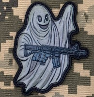 PVC патч Тактичний Привид Grey