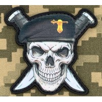 PVC патч Танкові військ Череп в береті