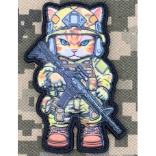 PVC патч Войовничий кицюнчик