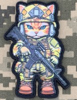 PVC патч Войовничий кицюнчик