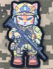 Купить PVC патч Войовничий кицюнчик в интернет-магазине Каптерка в Киеве и Украине
