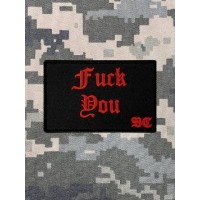 PVC патч Fuck you Red