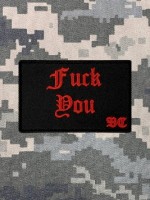 PVC патч Fuck you Red