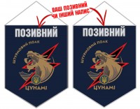 Вимпел Штурмовий полк Цунамі синій