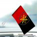 Авто прапорець 190 НЦ червоно-чорний