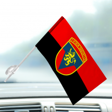 Купить Автомобільний прапорець 223 ЗРП з новим шевроном Червоно-чорний в интернет-магазине Каптерка в Киеве и Украине