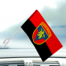Авто прапорець 223 ЗРП з новим шевроном Червоно-чорний