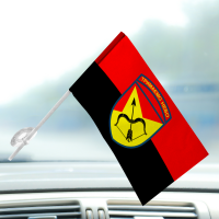 Автомобільний прапорець 302 ЗРП Червоно-чорний