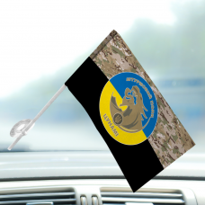 Автомобільний прапорець Штурмовий полк Цунамі НПУ camo-black