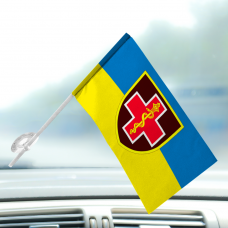 Автомобільний прапорець Командування Медичних сил ЗСУ
