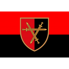 Прапор 32 окрема механізована бригада Червоно-чорний