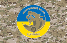 Прапор Штурмовий полк Цунамі НПУ camo