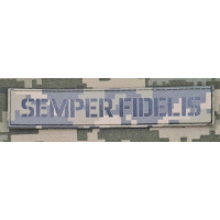 Нашивка SEMPER FIDELIS піксель PVC