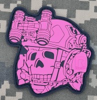 PVC патч Totenkopf Pink